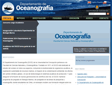 Tablet Screenshot of oceanografia.udec.cl