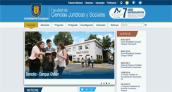 Desktop Screenshot of juridicasysociales.udec.cl