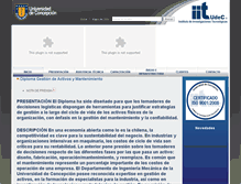 Tablet Screenshot of iit.udec.cl