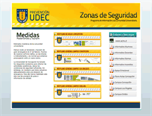 Tablet Screenshot of prevencion.udec.cl