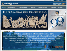 Tablet Screenshot of bib.udec.cl